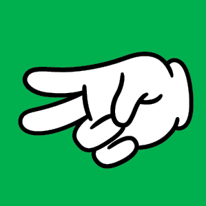 ręka zielona nożyce